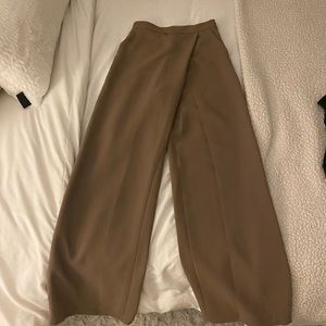 *SOLD* Wilfred Brown Wide Leg Dresspants from Aritzia